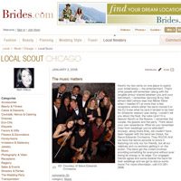 Brides.com webpage featuring a local story.